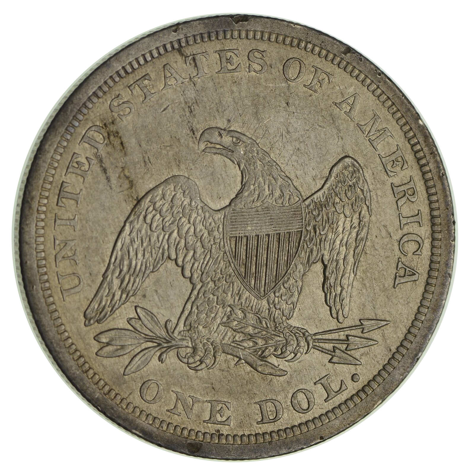 1841-$1-Liberty-Seated-Silver-Dollar-Oc-3-Die-Pair-R2